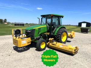 2014 John Deere 5100M w/Tiger Flail Mowers - Stock #6747