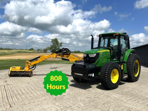 2018 John Deere 6110M w/Alamo Maverick 2 Boom Mower - Stock #6817