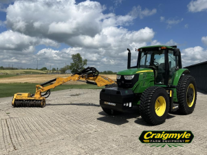 2018 John Deere 6110M w/Alamo Maverick 2 Boom Mower - Stock #6817